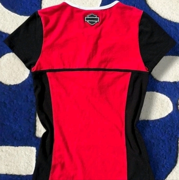 Harley Davidson Colorblock Tee Small - Picture 2 of 5